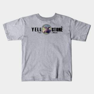 I Saw a Moose, Yellowstone National Park Kids T-Shirt
